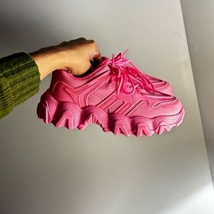 Pink Womens Fashion Running Shoes